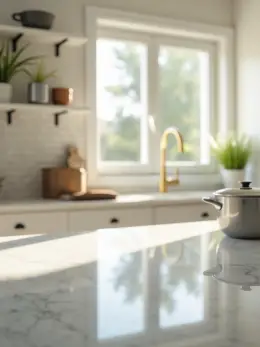 Kitchen — one of the stock scenes a reel can be shot in, standing empty with no product in it