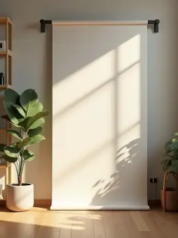 Creator studio — one of the stock scenes a reel can be shot in, standing empty with no product in it